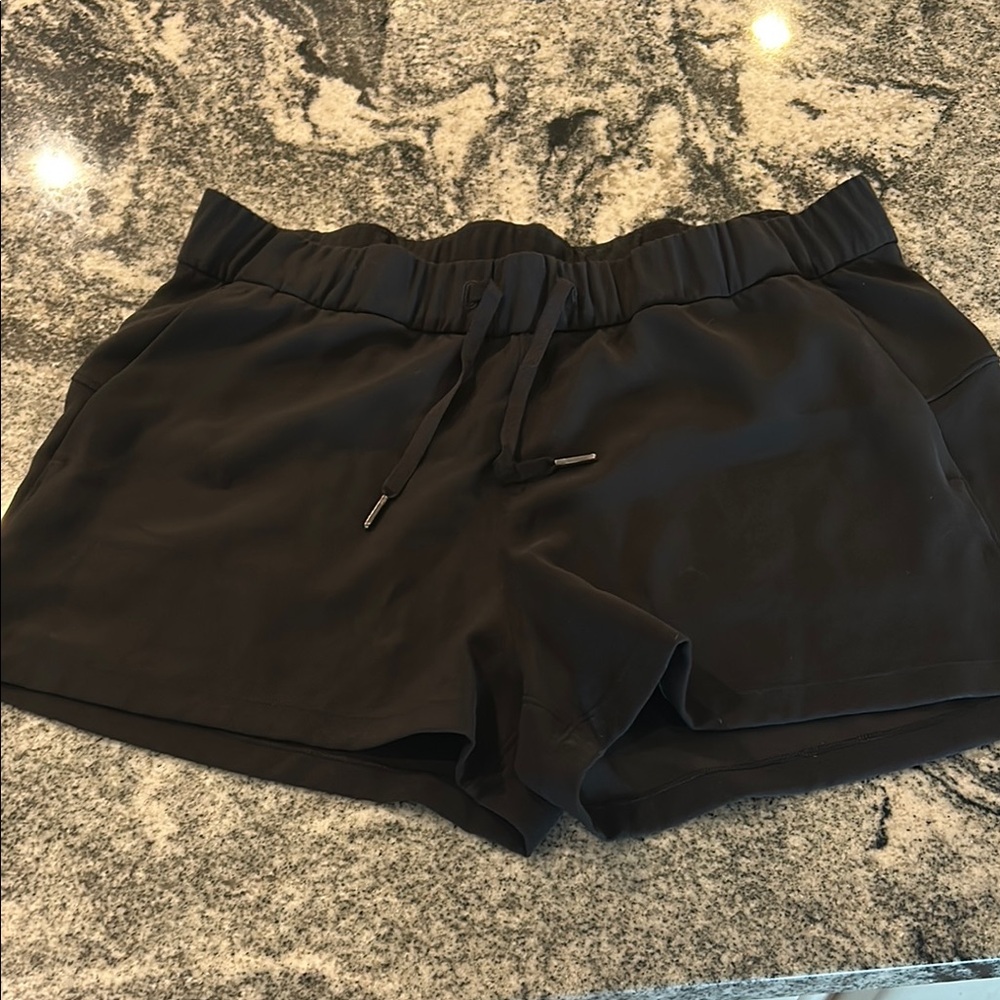 Lululemon Athletica Black Athletic Shorts with Elastic Waistband